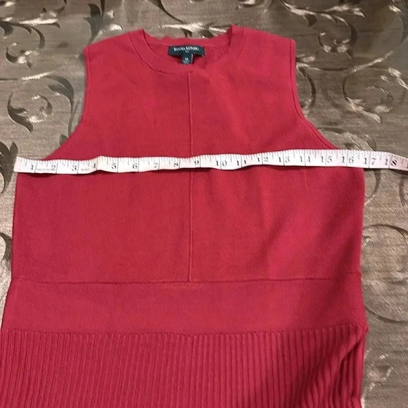 Banana Republic factory PLEATED MIDI SWEATER DRESSVine red color - Picture 8 of 10
